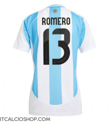 Argentina Cristian Romero #13 Prima Maglia Femmina Copa America 2024 Manica Corta